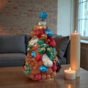 Handcrafted Clay Christmas Tree, Metepec Pottery, Hand Painted Holiday Decor, Folk Art Christmas Decor, Tabletop Tree, Árbol de Navidad