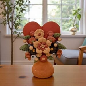 Tree Of Life Michoacán Mexican Decoration, Árbol De La Vida Mexican Heart, Decorative Heart, Heart statue Home Decor Handcrafted