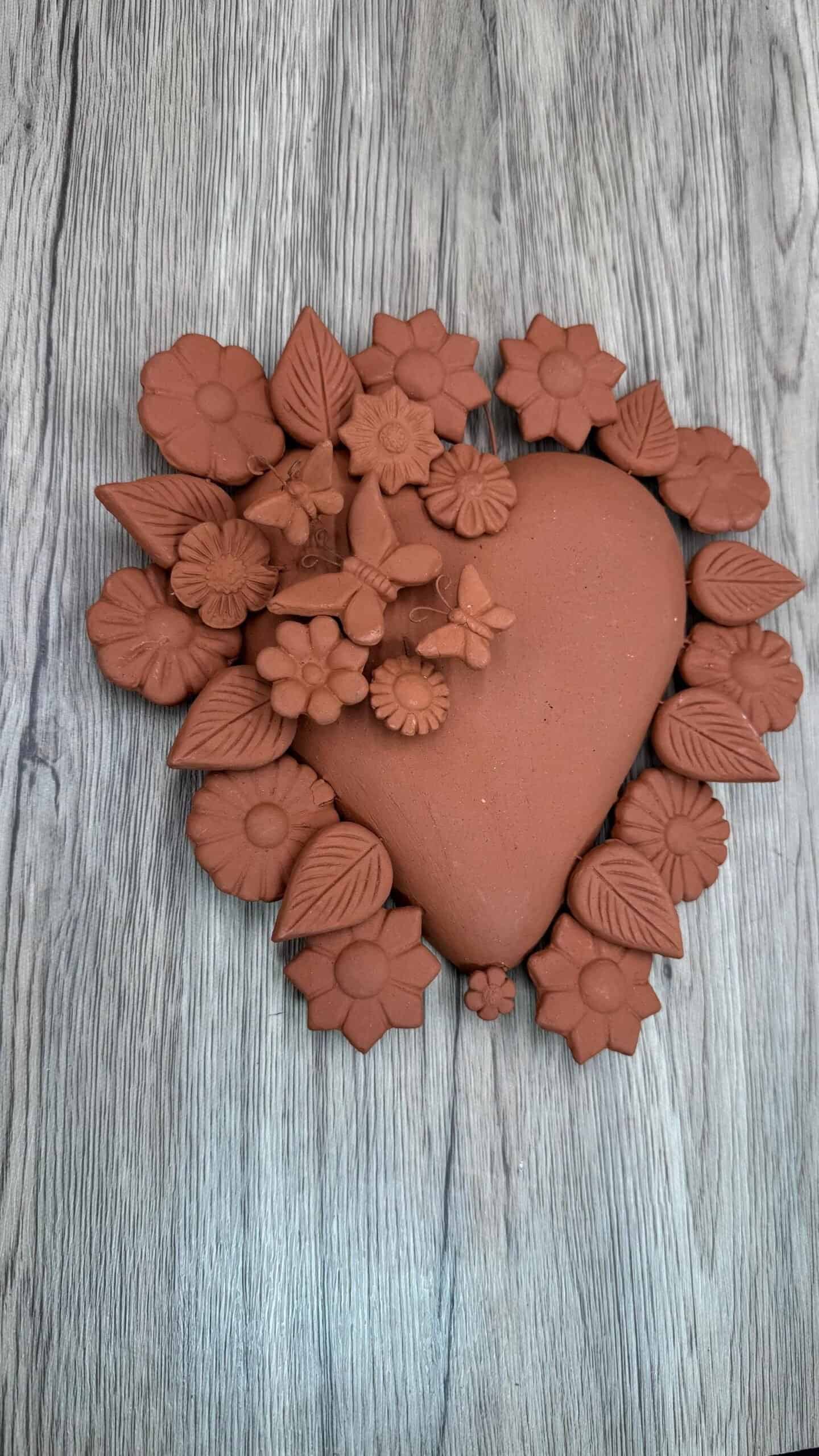 Mexican decoration, Mexican heart, Heart wall hanging, Decorative heart, Rustic heart decor, Heart statue - Image 2