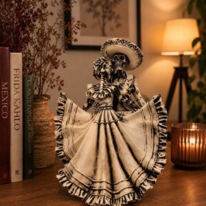 Catrina, Day of the dead, human skeleton, Mexican catrina, Skull sculpture, skeleton couple, mariachi skeleton, Ofrenda decor