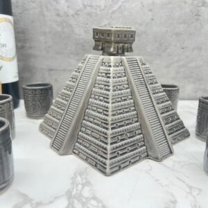 Chichen Itza Maya Tequila Shot Glass, Guadalajara Tequila and Mezcal, Unique Set as father's day gift, Tequila set of 8 pieces