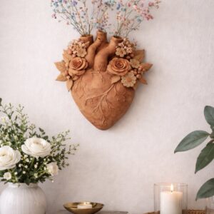 PRE-ORDER Handcrafted Clay Heart From Metepec, Meaningful Mother’s Day Gift