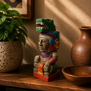 Quetzalcoatl Inspired Figure Made Of Plaster From Mexico