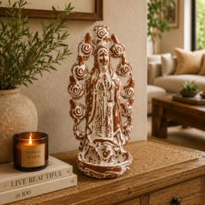 Virgin Mary Sculpture Made Of Clay From Mexico