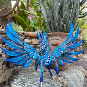 Pegasus Alebrije From Oaxaca Hand Carved And Hand Painted By Mexican Artisans