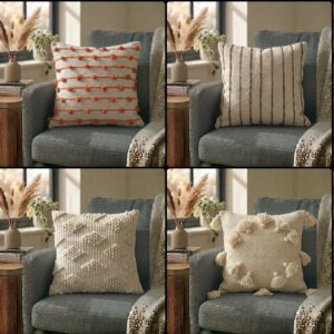 Handwoven Wool Throw Pillow Made Of Sheep Wool From Mexico