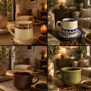 Handmade Ceramic Coffee Mug High-Fired Pottery From Valle De Bravo Mexico Artisan Coffee Cup