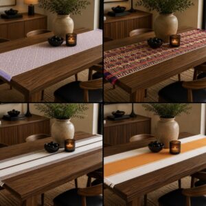 Handwoven Table Runner Woven With Mazahua Technique From Estado De México Handmade By Mexican Artisans