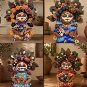 Pachamama Sculpture – Handmade In Metepec Mother Earth Clay Figurine, Spiritual Folk Art New Arrivals