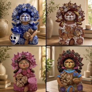 Pachamama  Handmade Metepec Sculpture - Mexican Mother Earth Art,  Clay Figurine Spiritual Folk Art, Home Decor