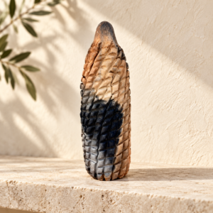 Handmade Mexican Terracotta Corn Sculpture – Rustic Clay Maize Folk Art From Oaxaca